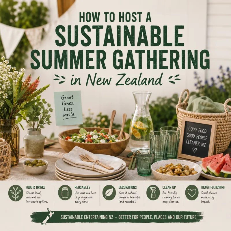 How to Host a Sustainable Summer Gathering in New Zealand